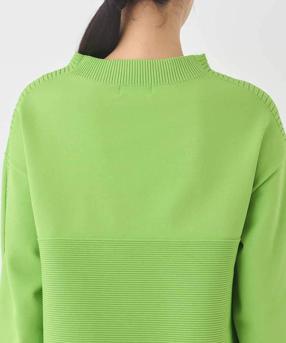 REFDD60180 HIROKO BIS(ヒロコ ビス) ドットジャガードニットプルオーバー /洗える グリーン