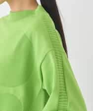 REFDD60180 HIROKO BIS(ヒロコ ビス) ドットジャガードニットプルオーバー /洗える グリーン