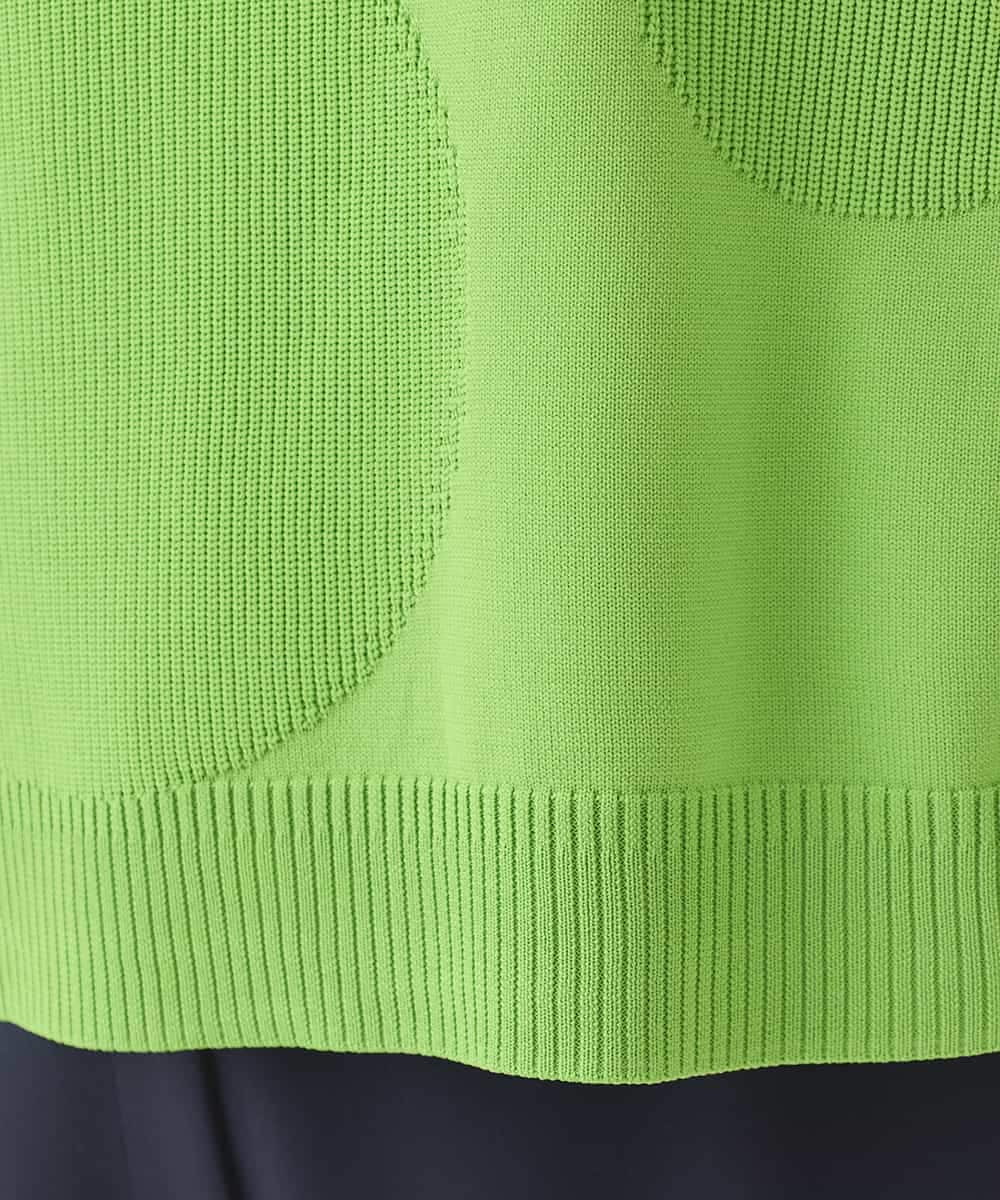 REFDD60180 HIROKO BIS(ヒロコ ビス) ドットジャガードニットプルオーバー /洗える グリーン