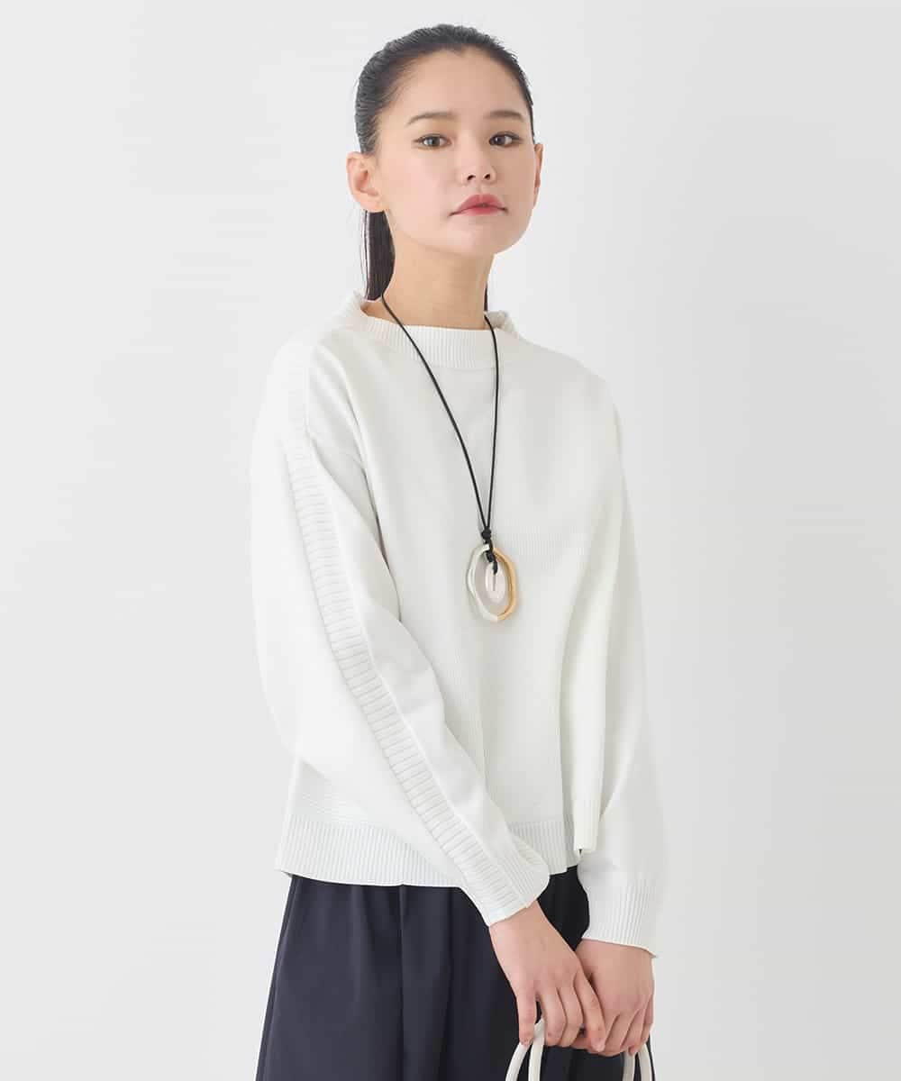 REFDD60180 HIROKO BIS(ヒロコ ビス) ドットジャガードニットプルオーバー /洗える グリーン