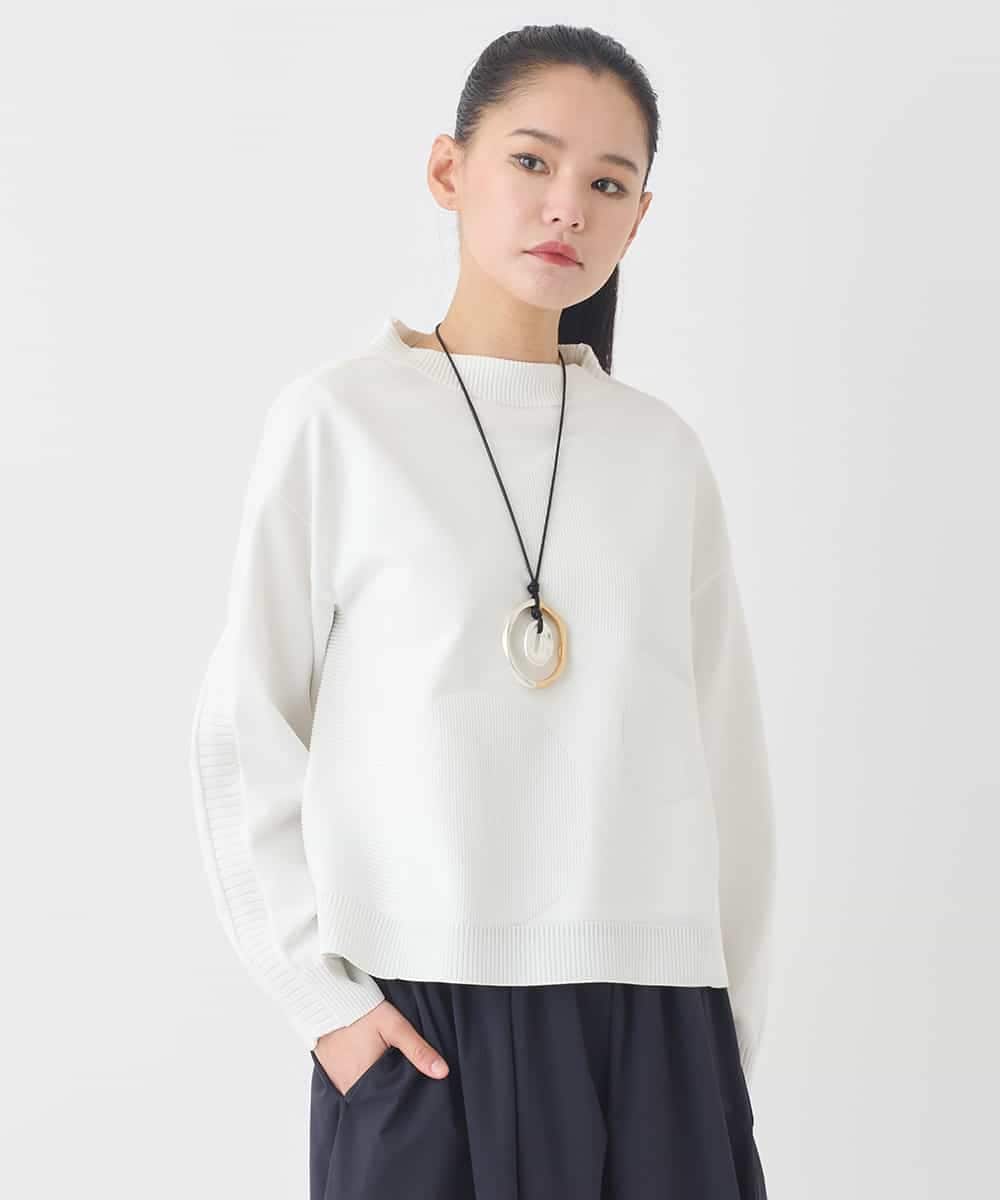 REFDD60180 HIROKO BIS ドットジャガードニットプルオーバー /洗える