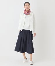 REFDD61230 HIROKO BIS(ヒロコ ビス) ドットジャガードペプラムニットカーディガン /洗える ブルー