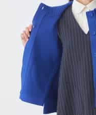 REFDD61230 HIROKO BIS(ヒロコ ビス) ドットジャガードペプラムニットカーディガン ブルー