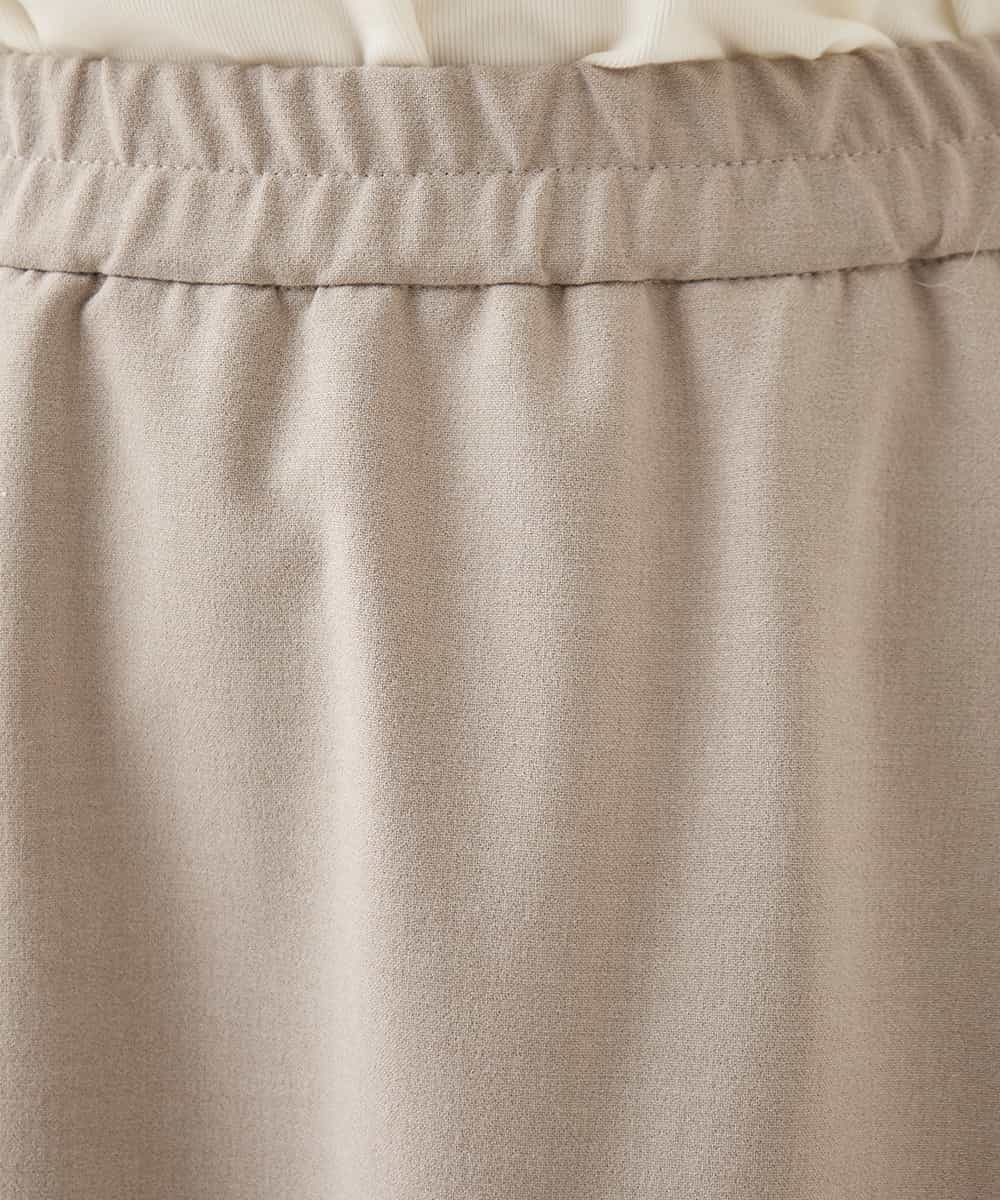 REHAA75230 HIROKO BIS(ヒロコ ビス) バイヤス切り替えストレッチスカート /洗える ベージュ