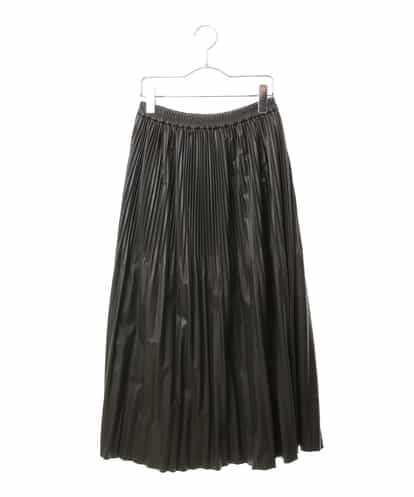 REHAM50230 HIROKO BIS 【洗える】エコレザープリーツデザインスカート