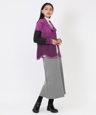 REHAW70230 HIROKO BIS(ヒロコ ビス) 【洗える】デニムライク裏起毛ロングスカート ネイビー
