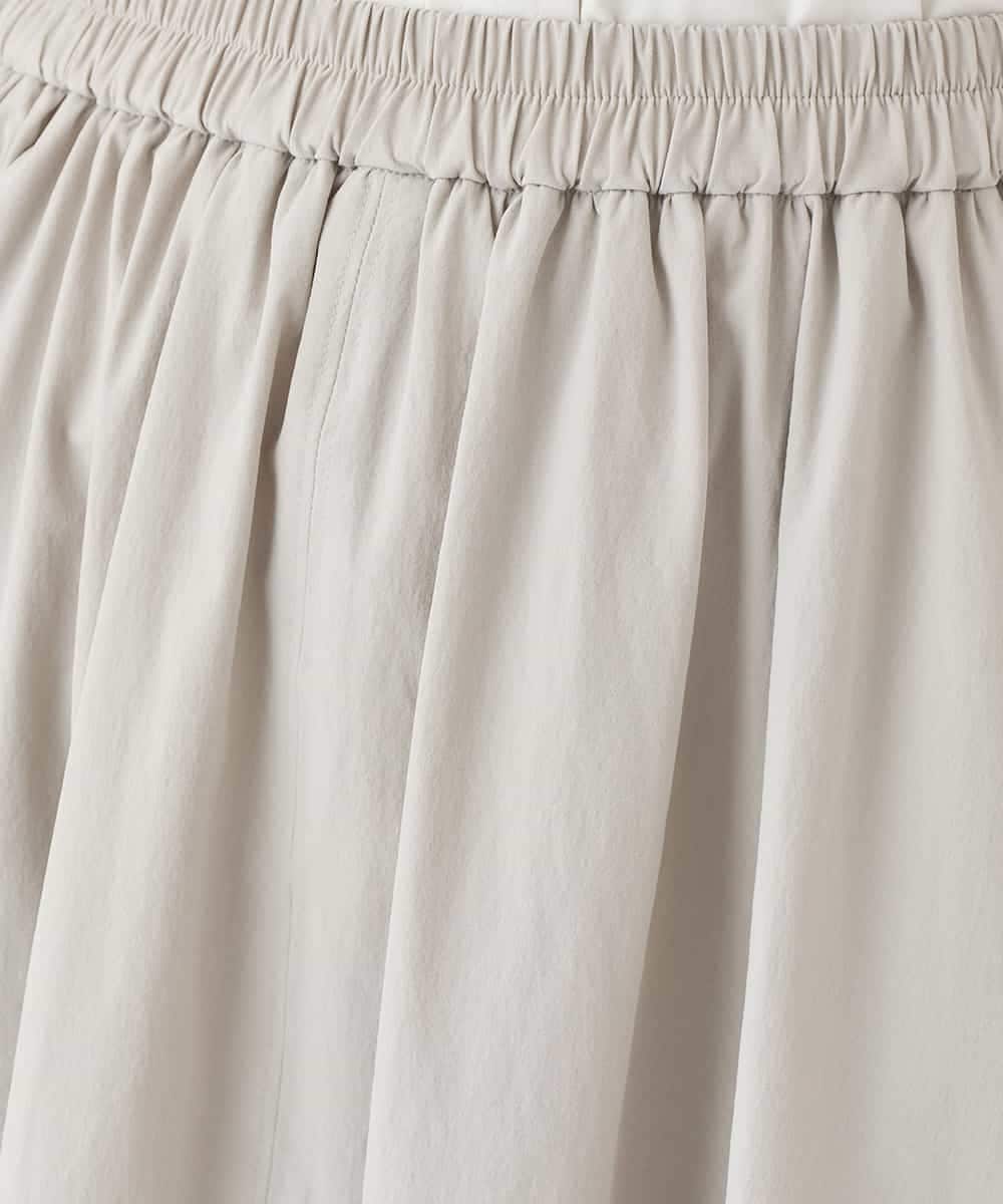 REHDD80230 HIROKO BIS(ヒロコ ビス) ハイストレッチギャザーフレアスカート ライトグレー