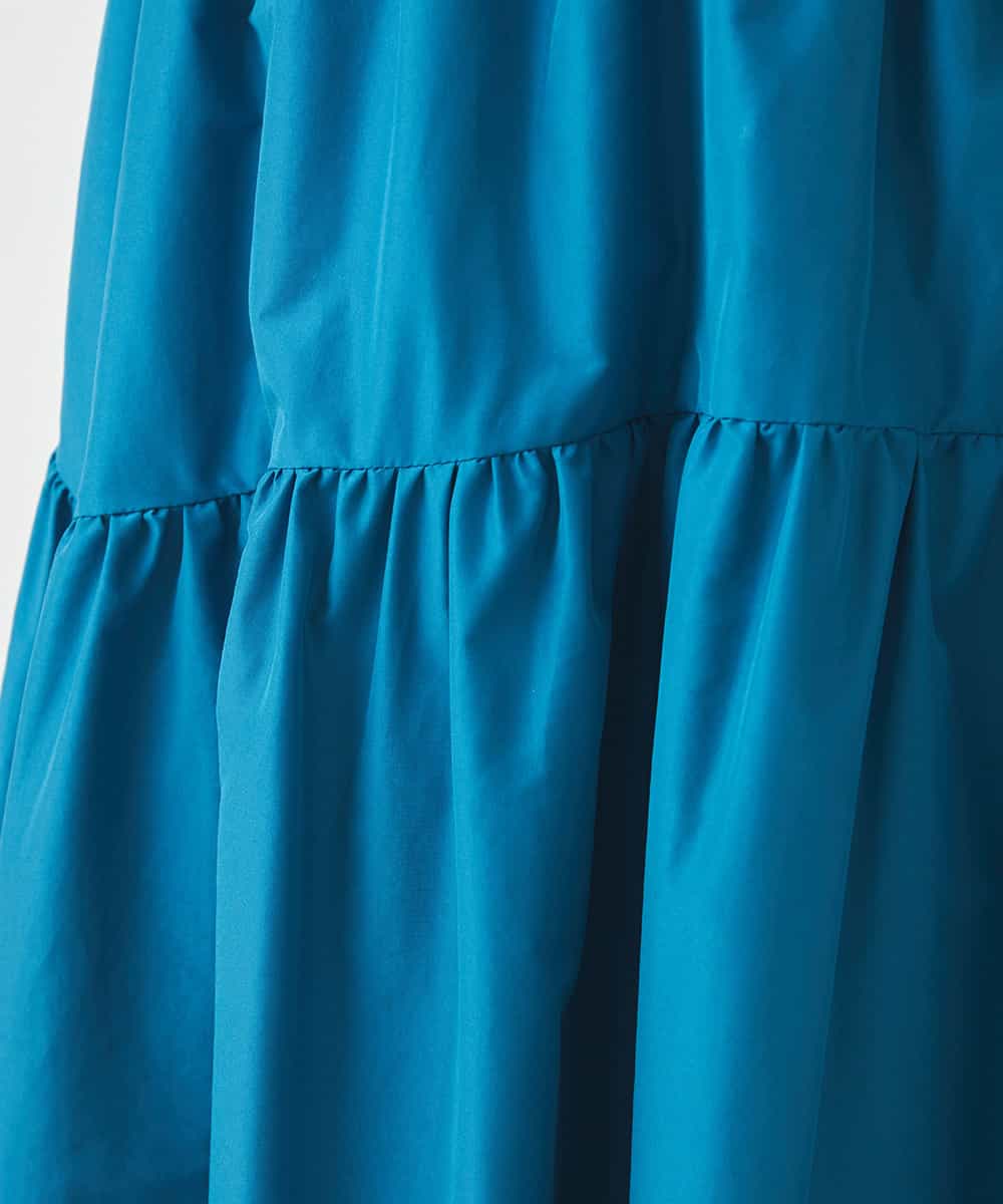 REHFW65240 HIROKO BIS(ヒロコ ビス) ラウンド切り替えティアードスカート /洗濯機で洗える ブルー