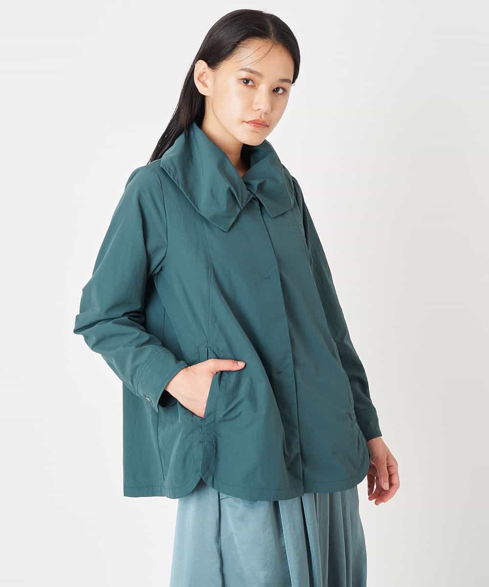 REJLT60270 HIROKO BIS 【洗濯機で洗える】ラウンドカットヘムミドル丈ブルゾン