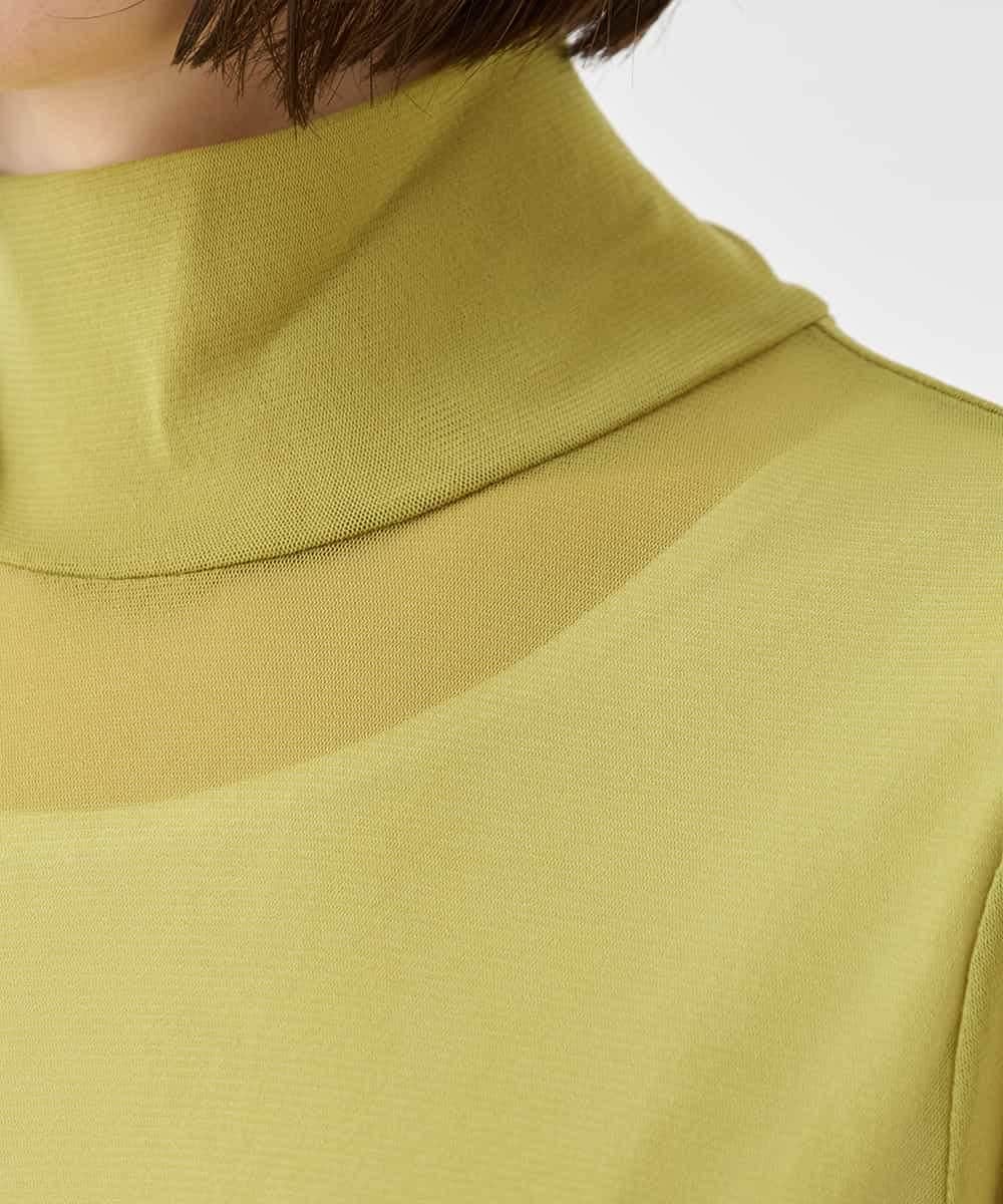 REKAD85070 HIROKO BIS(ヒロコ ビス) ハイネックシアープルオーバー イエロー