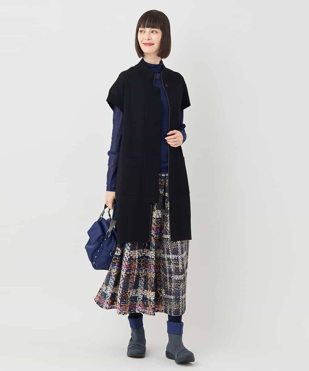 REKAD85070 HIROKO BIS(ヒロコ ビス) ハイネックシアープルオーバー イエロー
