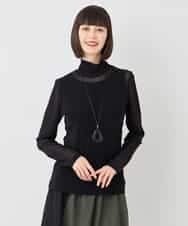 REKAD85070 HIROKO BIS(ヒロコ ビス) ハイネックシアープルオーバー ブラック