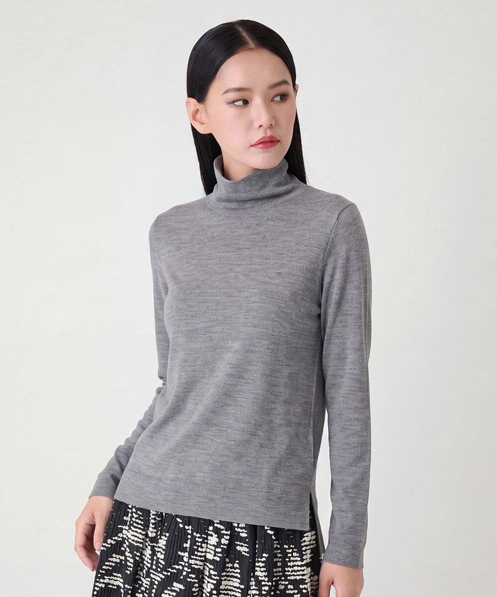REKAG70160 HIROKO BIS(ヒロコ ビス) 【開封後の返品交換不可】セラミド配合ハイネックトップ ライトグレー