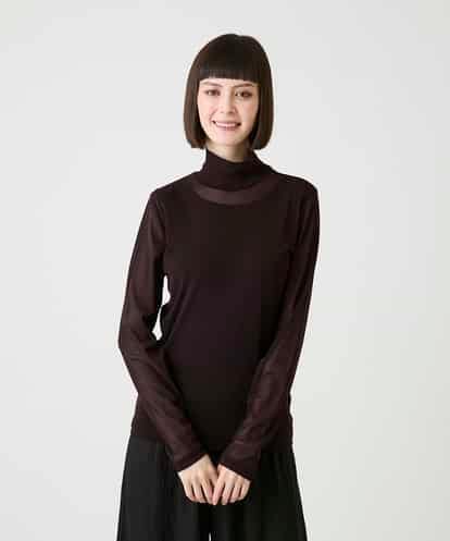 REKAG85080 HIROKO BIS シアーハイネックプルオーバー