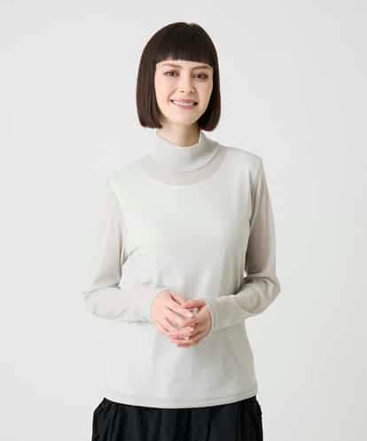 REKAG85080 HIROKO BIS シアーハイネックプルオーバー