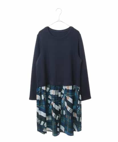 REKAM46260 HIROKO BIS 【洗える】ストレッチ切り替えチュニック