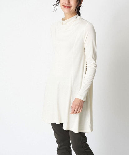 REKAT86230 HIROKO BIS 【洗える/日本製】フレアシルエットチュニックプルオーバー