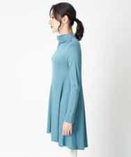 REKAT86230 HIROKO BIS(ヒロコ ビス) 【洗える/日本製】フレアシルエットチュニックプルオーバー ライトブルー
