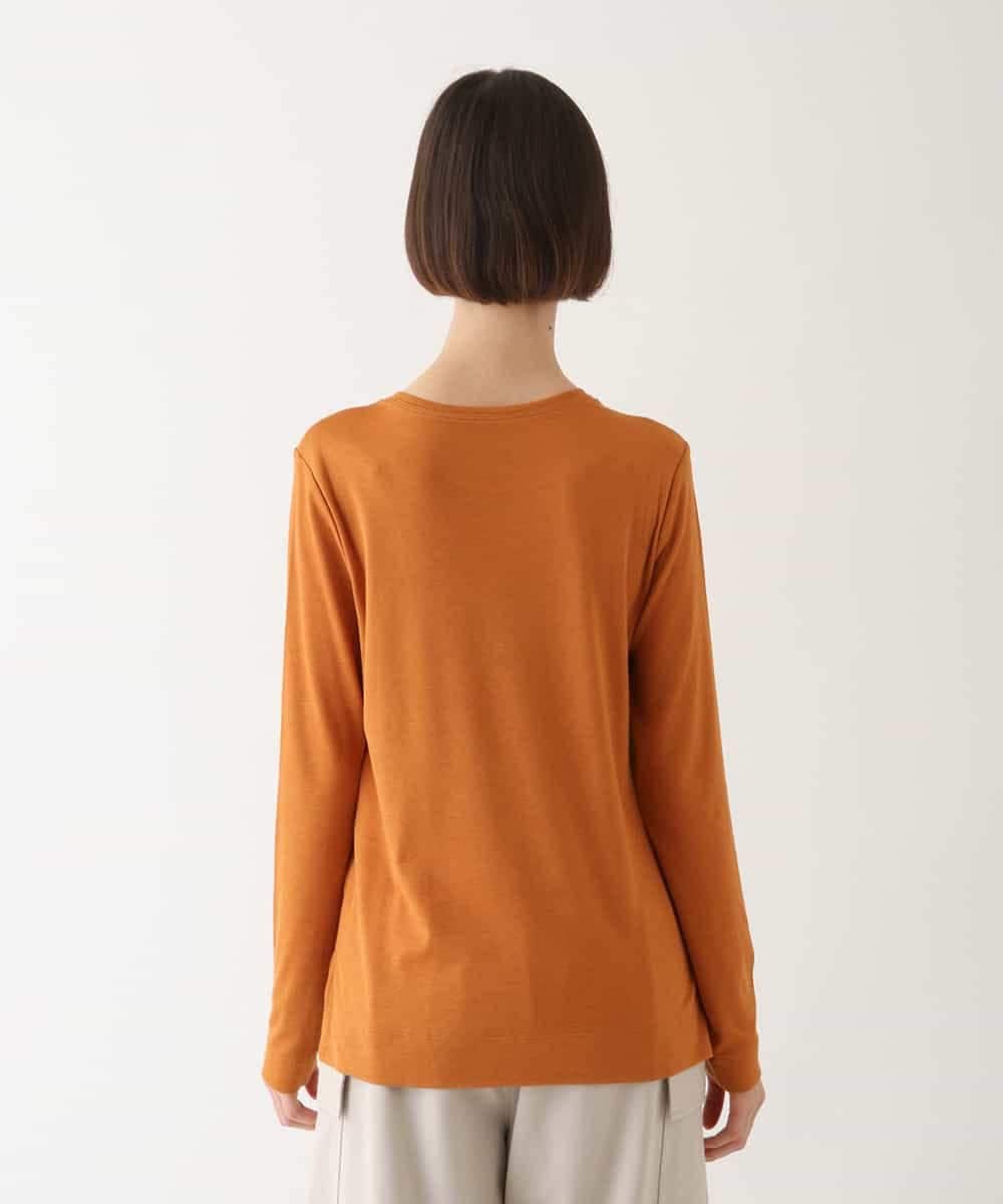 REKAV70120 HIROKO BIS(ヒロコ ビス) 【洗える】ベーシック丸首カットソー オレンジ