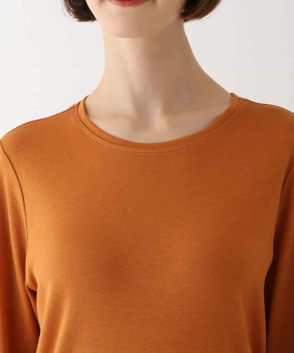 REKAV70120 HIROKO BIS(ヒロコ ビス) 【洗える】ベーシック丸首カットソー オレンジ