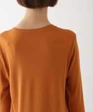 REKAV70120 HIROKO BIS(ヒロコ ビス) 【洗える】ベーシック丸首カットソー オレンジ