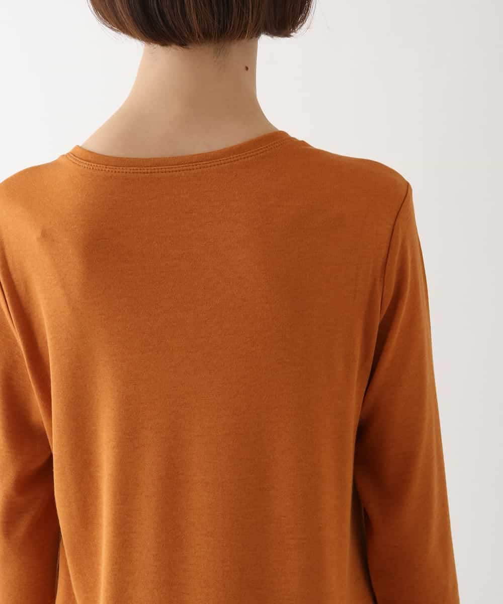 REKAV70120 HIROKO BIS(ヒロコ ビス) 【洗える】ベーシック丸首カットソー オレンジ