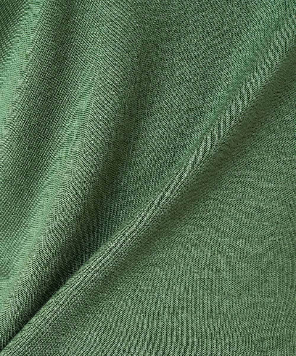 REKAV70120 HIROKO BIS(ヒロコ ビス) 【洗える】ベーシック丸首カットソー グリーン