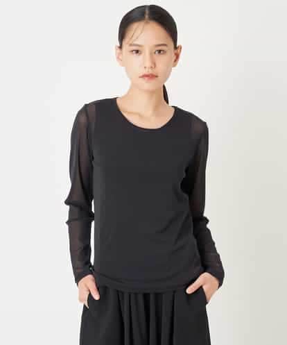 REKAV76070 HIROKO BIS チュール丸首カットソー /洗濯機で洗える