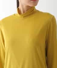 REKCD70160 HIROKO BIS(ヒロコ ビス) 配色ラインハイネックインナートップ /洗える ライトグレー