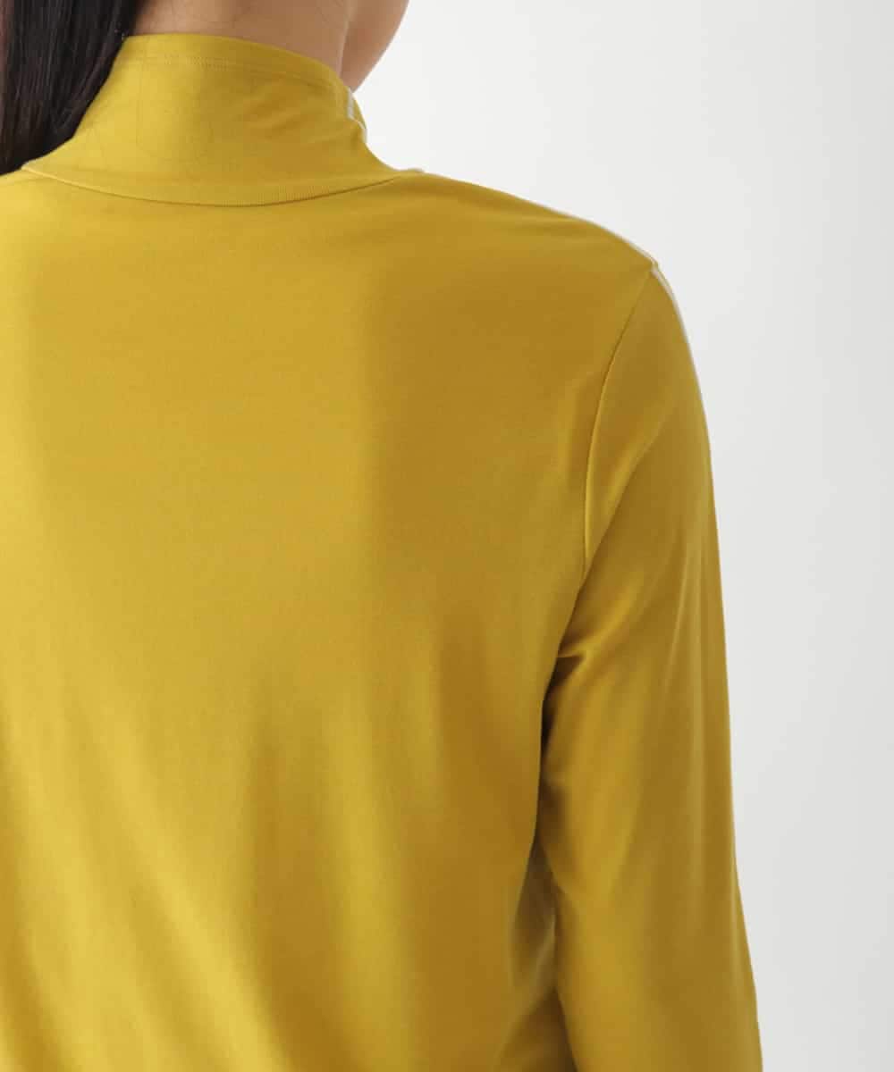 REKCD70160 HIROKO BIS(ヒロコ ビス) 配色ラインハイネックインナートップ /洗える ライトグレー