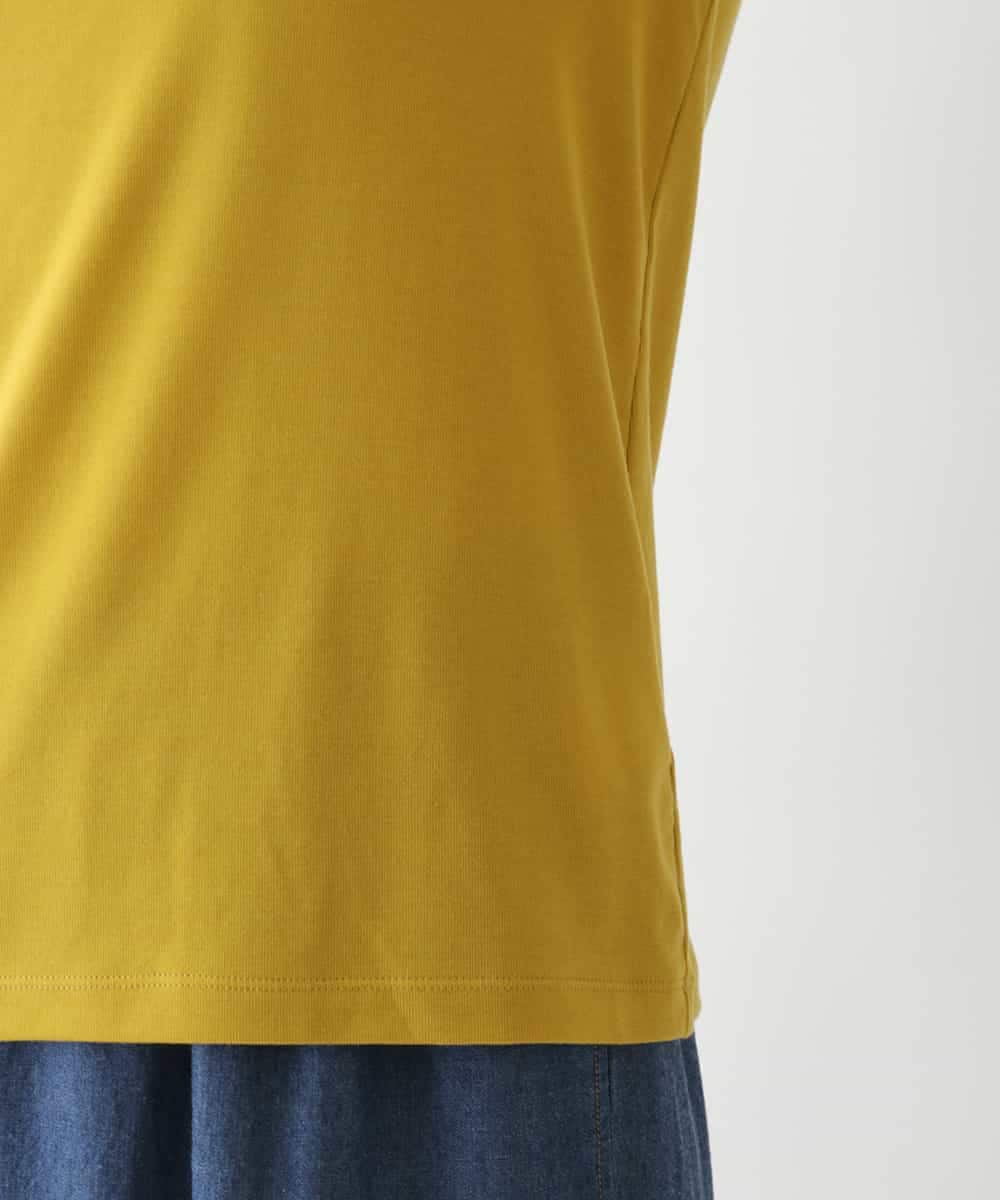 REKCD70160 HIROKO BIS(ヒロコ ビス) 配色ラインハイネックインナートップ /洗える ライトグレー