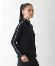 REKCD70160 HIROKO BIS(ヒロコ ビス) 配色ラインハイネックインナートップ /洗える ブラック