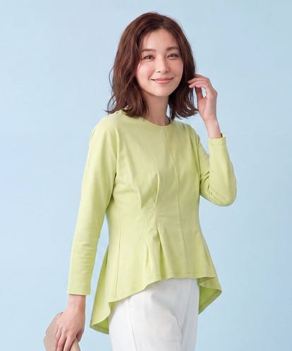 REKDA61190  ピンタックポイントコットントップス