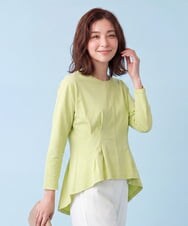 REKDA61190 HIROKO BIS(ヒロコ ビス) ピンタックポイントコットントップス ホワイト