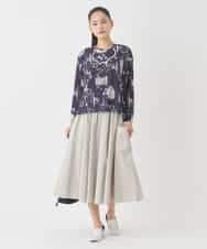 REKDD60230 HIROKO BIS(ヒロコ ビス) アートプリントカットソー ネイビー