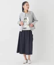 REKDD60230 HIROKO BIS(ヒロコ ビス) アートプリントカットソー ネイビー