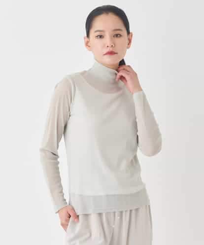 REKED85070 HIROKO BIS シアーハイネックカットソー