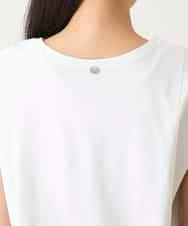 REKFD70110 HIROKO BIS(ヒロコ ビス) フレンチスリーブコットンカットソー ホワイト