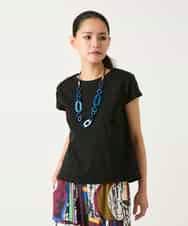 REKFD70110 HIROKO BIS(ヒロコ ビス) フレンチスリーブコットンカットソー ホワイト