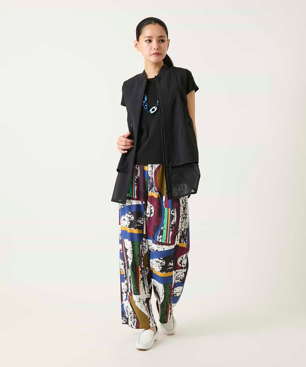 REKFD70110 HIROKO BIS(ヒロコ ビス) フレンチスリーブコットンカットソー ホワイト