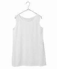 REKFD75079 HIROKO BIS(ヒロコ ビス) ベーシックインナーチュニックタンクトップ ホワイト
