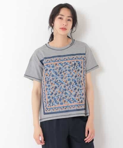 REKFM68130 HIROKO BIS 【洗える/日本製】スカーフプリントTシャツ