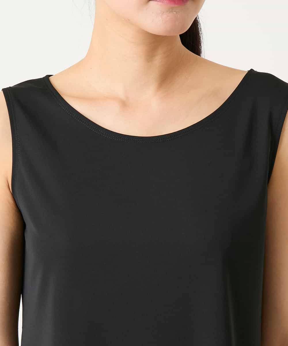 REKGE75079 HIROKO BIS(ヒロコ ビス) ベーシックインナーチュニックタンクトップ /洗濯機で洗える ブラック
