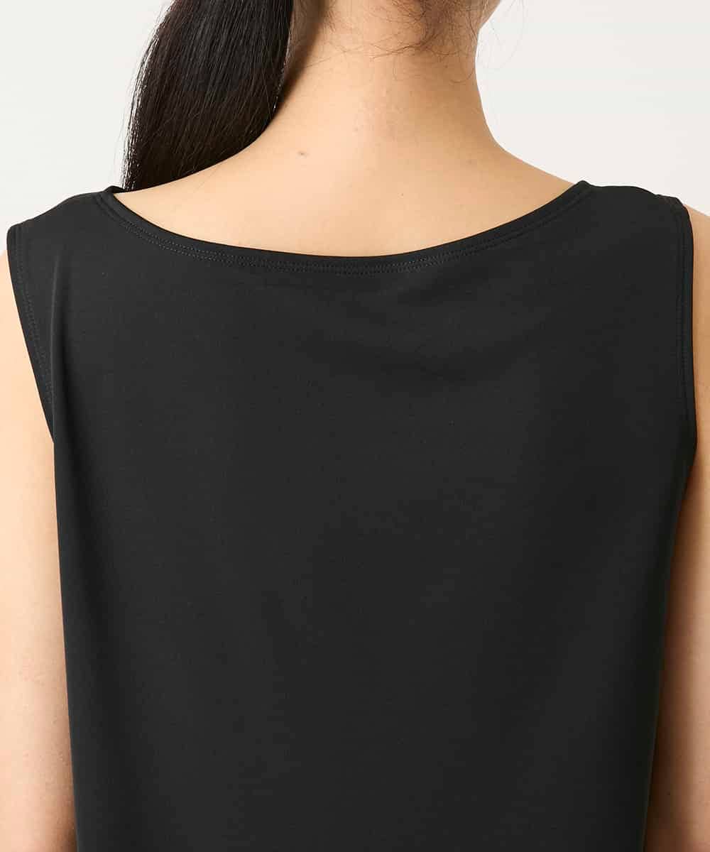 REKGE75079 HIROKO BIS(ヒロコ ビス) ベーシックインナーチュニックタンクトップ /洗濯機で洗える ブラック