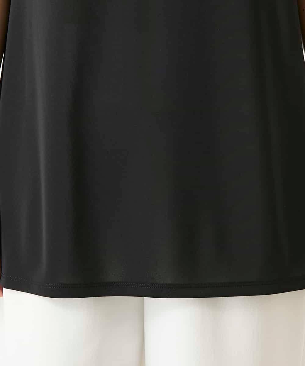 REKGE75079 HIROKO BIS(ヒロコ ビス) ベーシックインナーチュニックタンクトップ /洗濯機で洗える ブラック