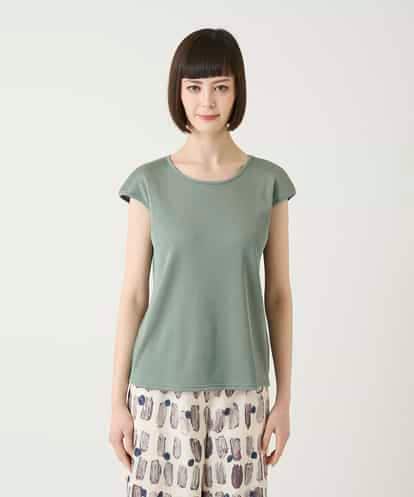 REKGE80098 HIROKO BIS キャップスリーブデザインカットソー /洗濯機で洗える