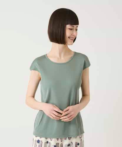 REKGE80098 HIROKO BIS キャップスリーブデザインカットソー /洗濯機で洗える