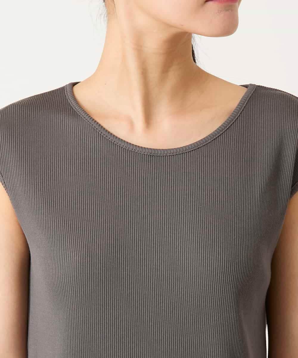 REKGE80098 HIROKO BIS(ヒロコ ビス) キャップスリーブデザインカットソー ベージュ