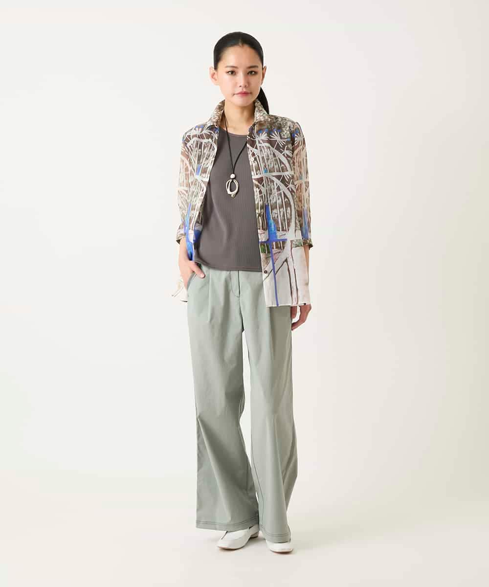 REKGE80098 HIROKO BIS(ヒロコ ビス) キャップスリーブデザインカットソー ベージュ