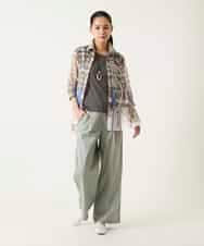 REKGE80098 HIROKO BIS(ヒロコ ビス) キャップスリーブデザインカットソー ベージュ